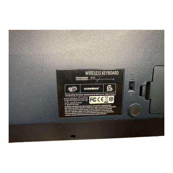 Rock Band 3 Playstation 3 PS3 Wireless Keyboard Controller #97161 Tested & Works - Picture 8 of 11